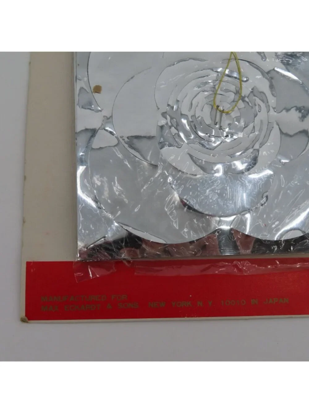 VTG Shiny Brite Christmas Garland Silver Foil 9 Feet Made in Japan Retro NEW